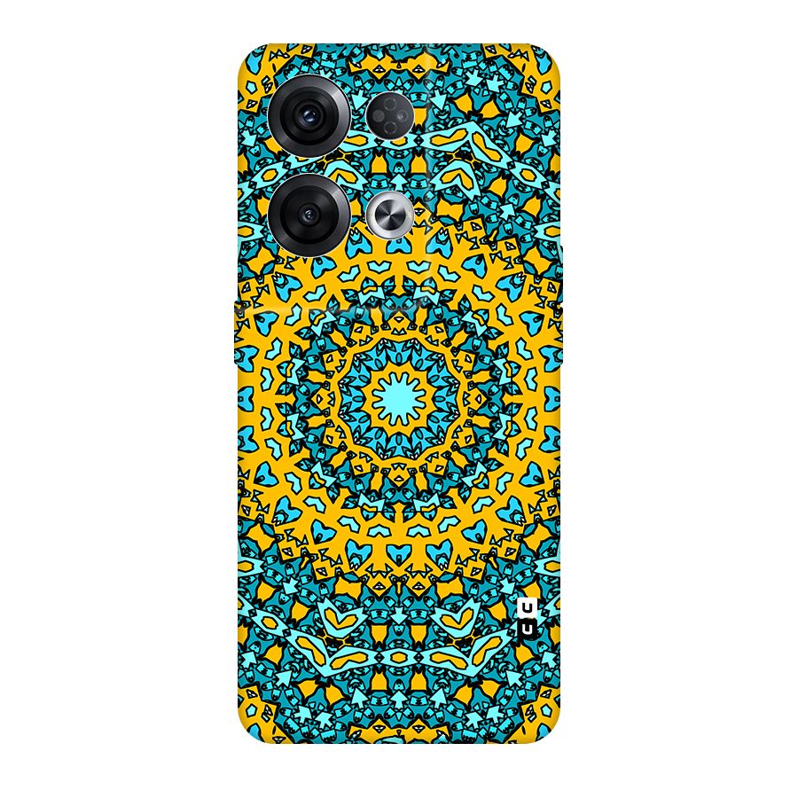 Digital Mandala Art Original Polycarbonate Back Case for Oppo Reno8 Pro 5G