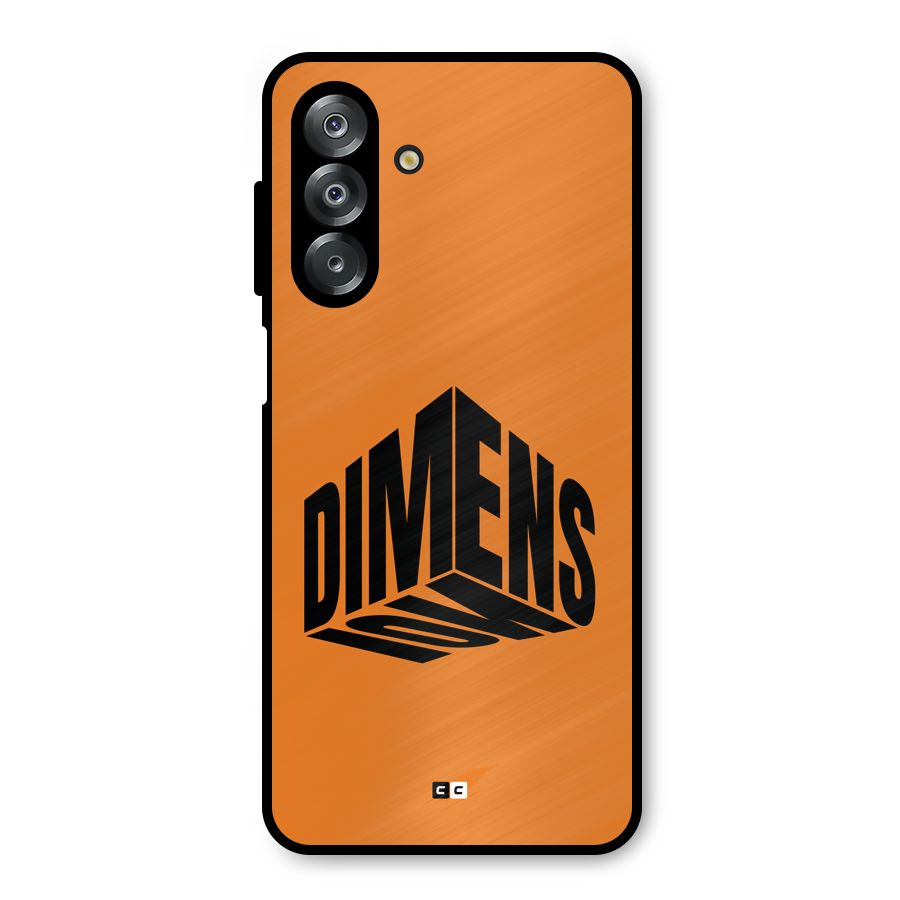 Dimension Typography Metal Back Case for Galaxy A26