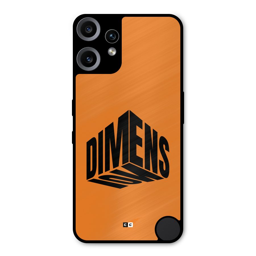 Dimension Typography Metal Back Case for Nothing CMF Phone 2 Pro