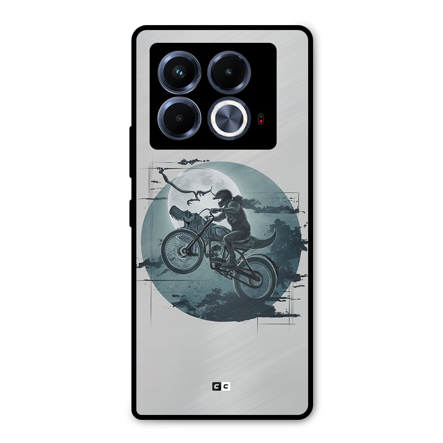 Dino Rider Metal Back Case for Infinix Note 40 5G