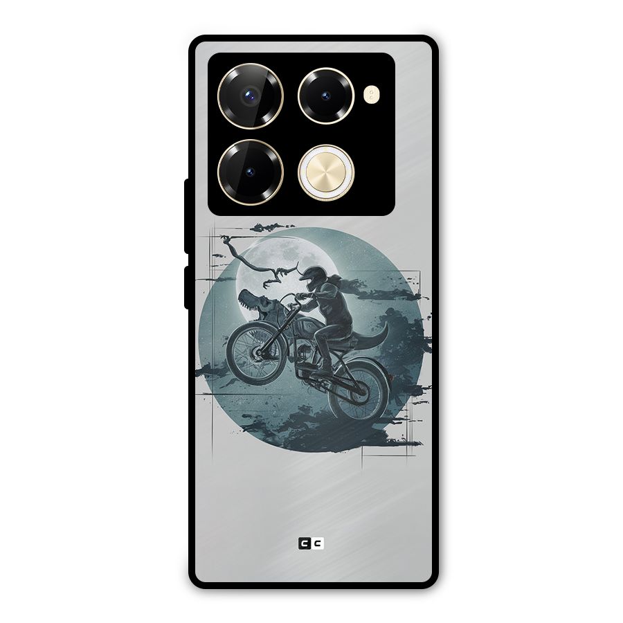 Dino Rider Metal Back Case for Infinix Note 40 Pro Plus