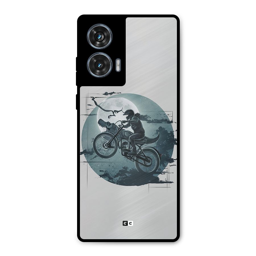 Dino Rider Metal Back Case for Motorola Edge 50 Fusion