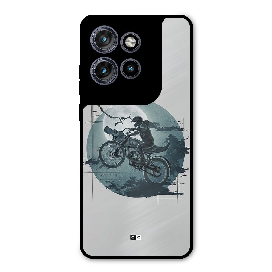 Dino Rider Metal Back Case for Motorola Edge 50 Neo