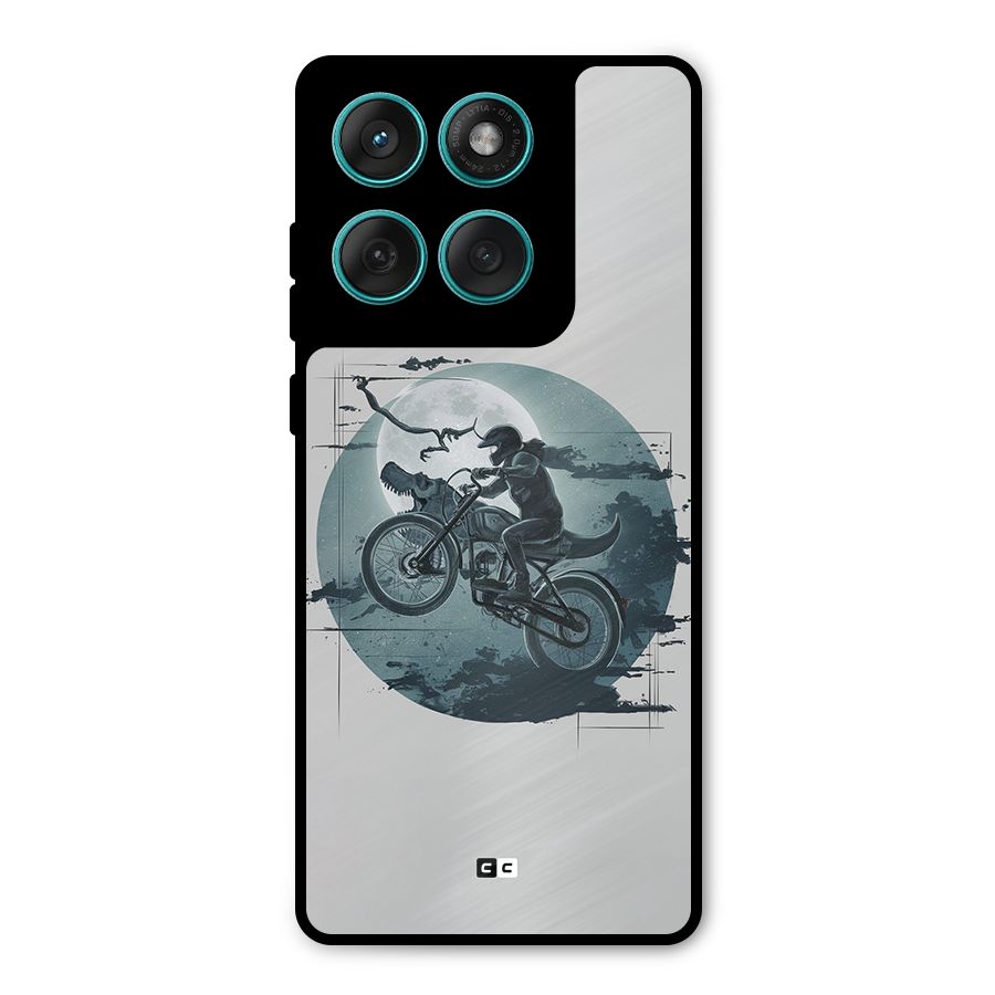 Dino Rider Metal Back Case for Motorola Edge 60