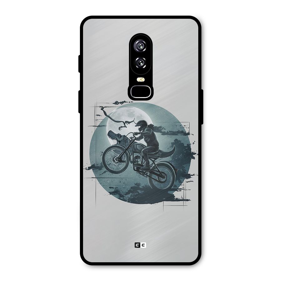 Dino Rider Metal Back Case for OnePlus 6