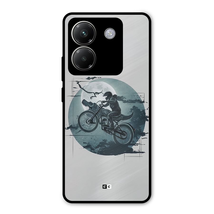 Dino Rider Metal Back Case for Poco M7 Pro 5G