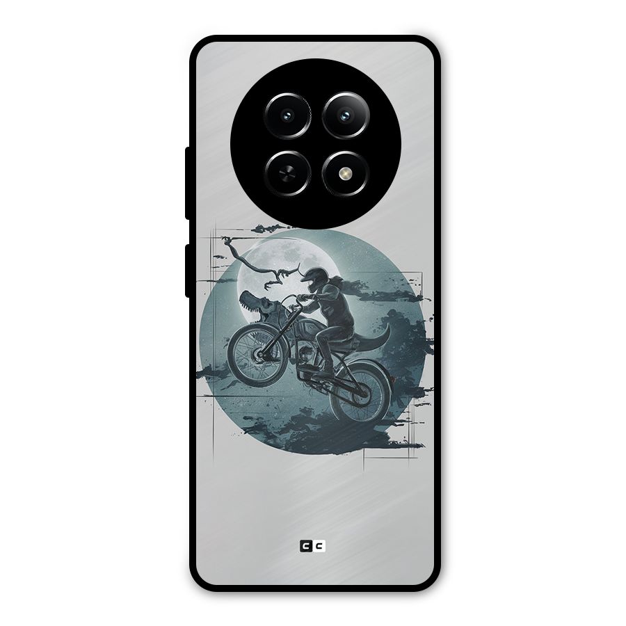 Dino Rider Metal Back Case for Realme 12x 5G