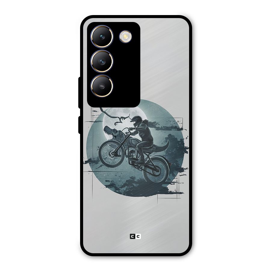 Dino Rider Metal Back Case for Vivo T3 5G