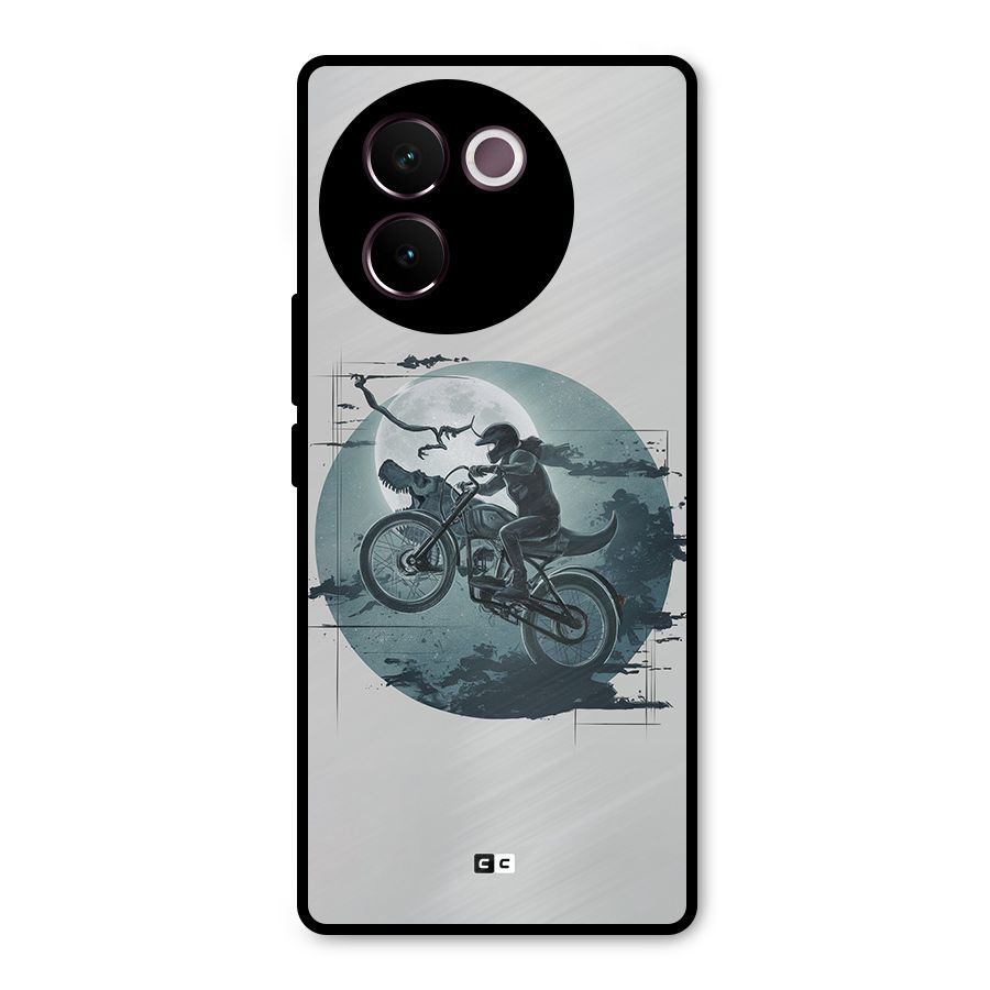 Dino Rider Metal Back Case for Vivo V30e