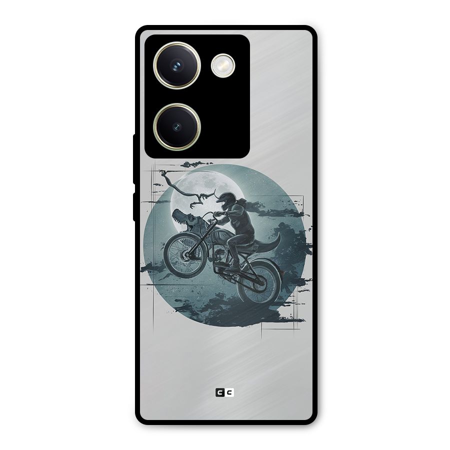 Dino Rider Metal Back Case for Vivo Y200 Pro