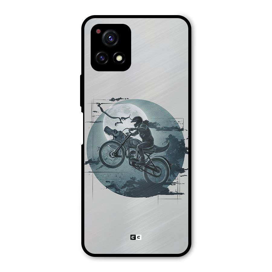 Dino Rider Metal Back Case for Vivo Y72 5G