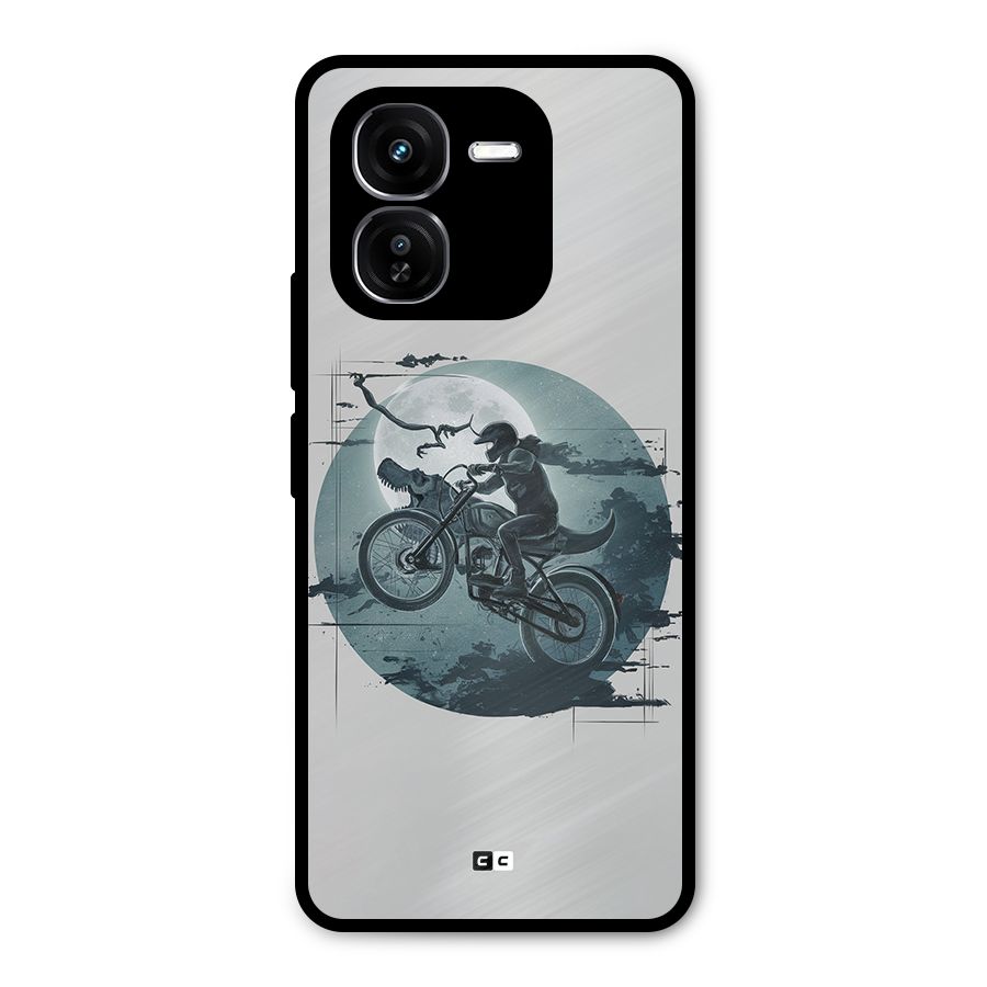 Dino Rider Metal Back Case for iQOO Z9x
