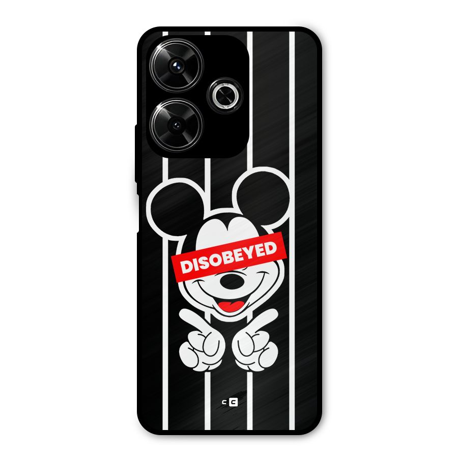 Disobeyed Micky Metal Back Case for Poco M6 Plus