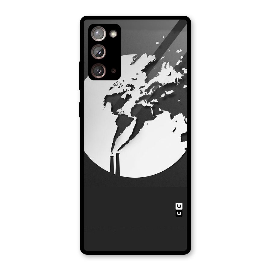 Disorted Design Black Glass Back Case for Galaxy Note 20