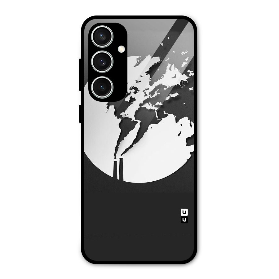 Disorted Design Black Glass Back Case for Galaxy S23 FE