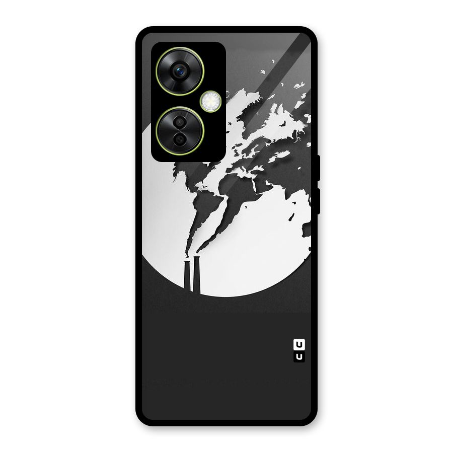 Disorted Design Black Glass Back Case for OnePlus Nord CE 3 Lite