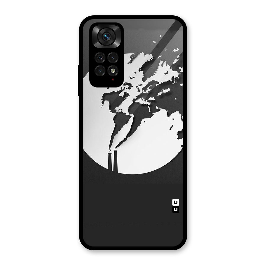 Disorted Design Black Glass Back Case for Redmi Note 11S