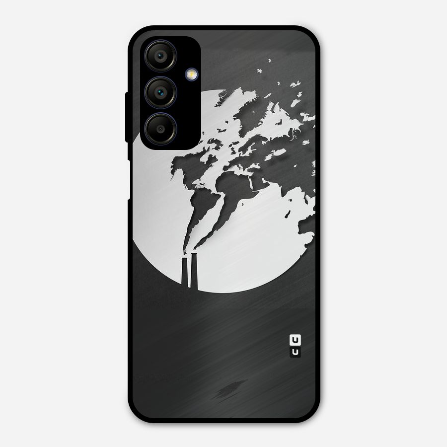 Disorted Design Black Metal Back Case for Galaxy A15 5G
