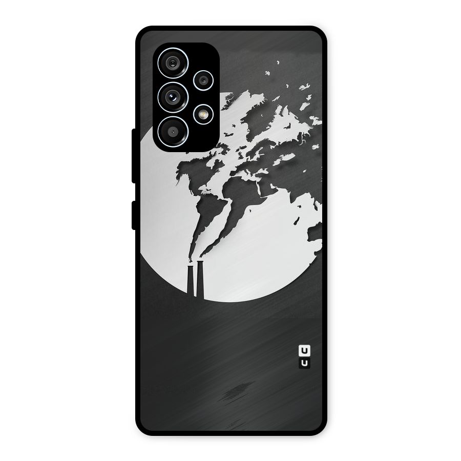 Disorted Design Black Metal Back Case for Galaxy A53 5G