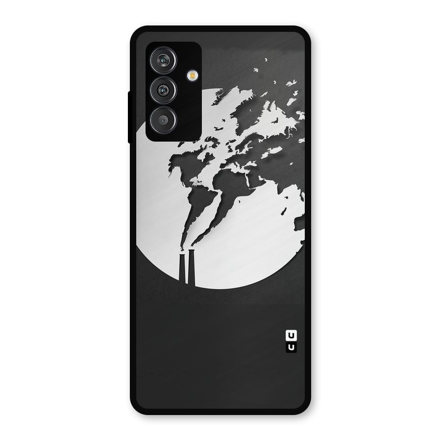 Disorted Design Black Metal Back Case for Galaxy F13