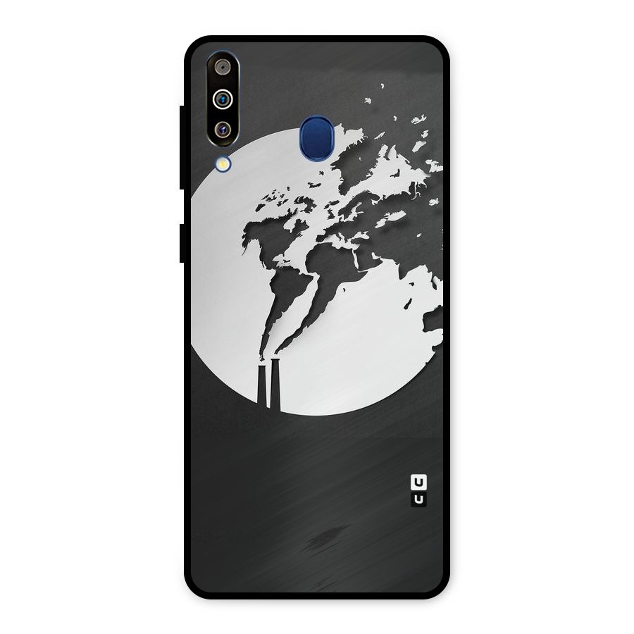Disorted Design Black Metal Back Case for Galaxy M30