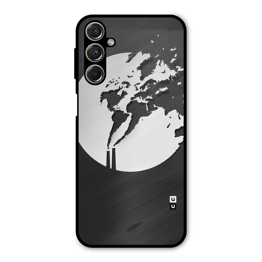 Disorted Design Black Metal Back Case for Galaxy M34