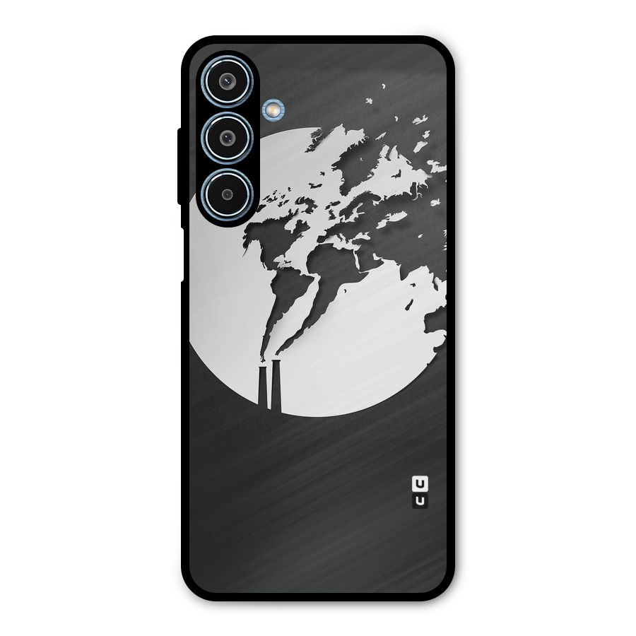 Disorted Design Black Metal Back Case for Galaxy M35