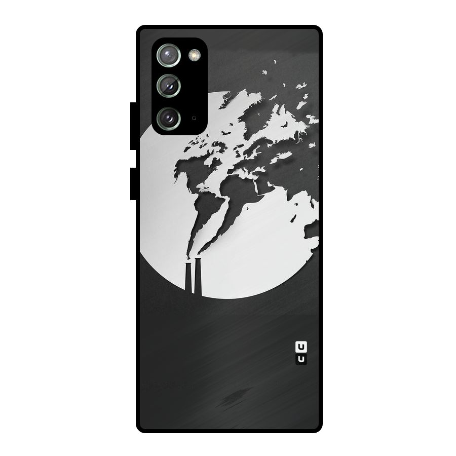 Disorted Design Black Metal Back Case for Galaxy Note 20