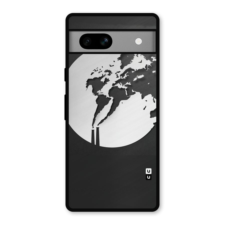 Disorted Design Black Metal Back Case for Google Pixel 7a