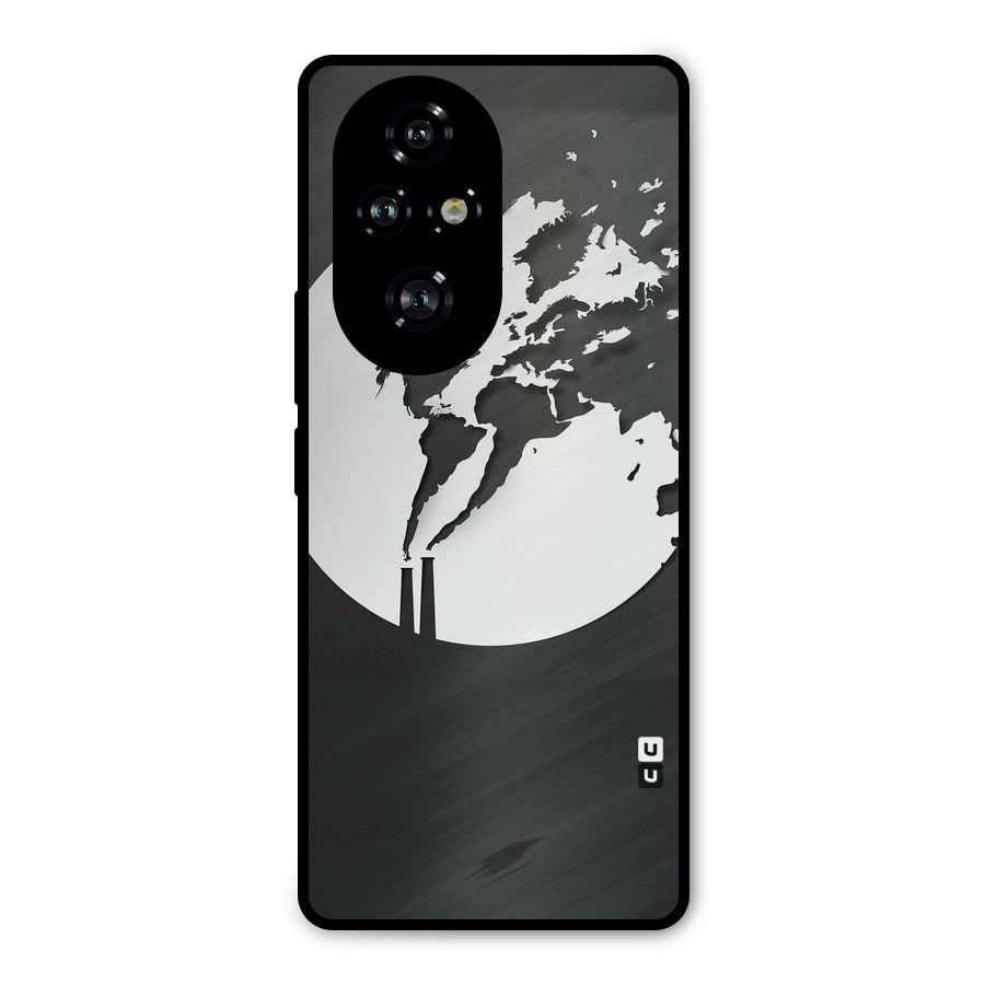 Disorted Design Black Metal Back Case for Honor 200 Pro