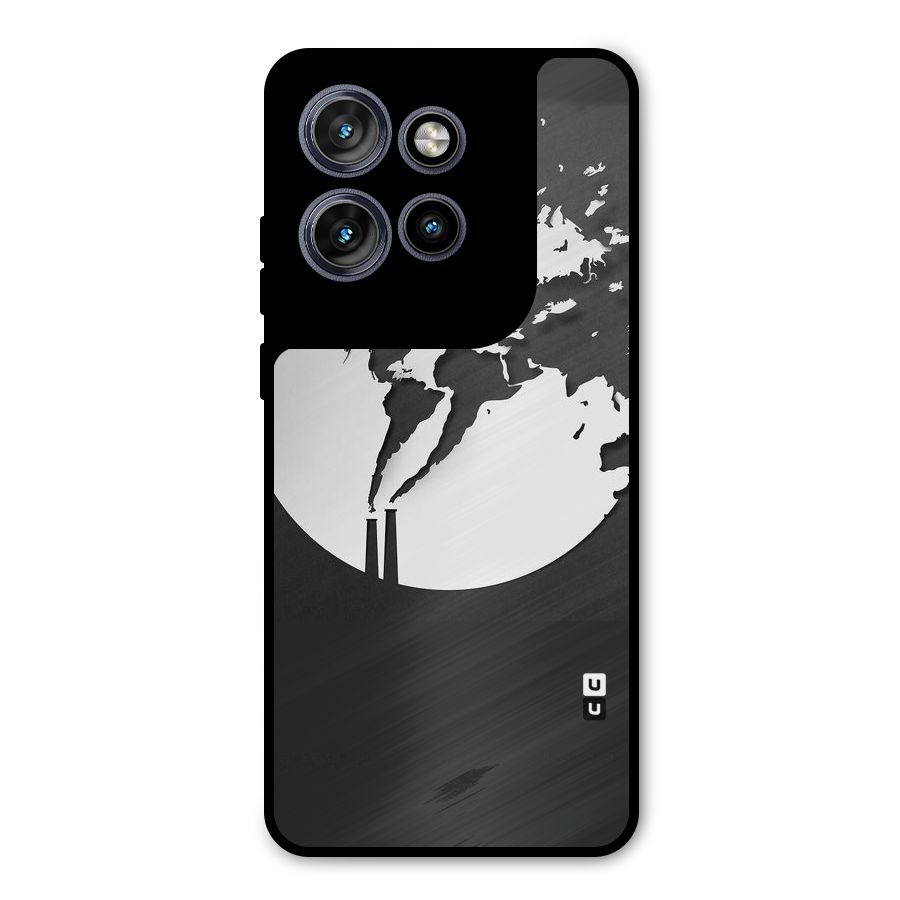 Disorted Design Black Metal Back Case for Motorola Edge 50 Neo