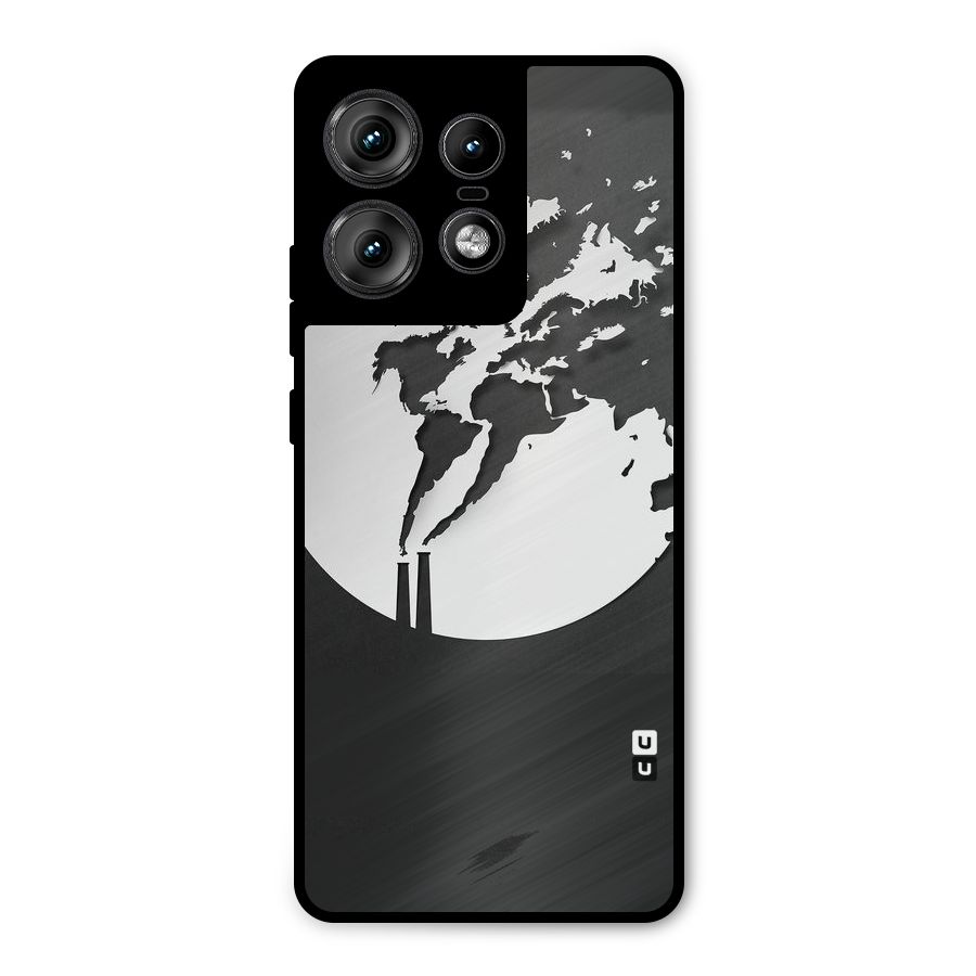 Disorted Design Black Metal Back Case for Motorola Edge 50 Pro