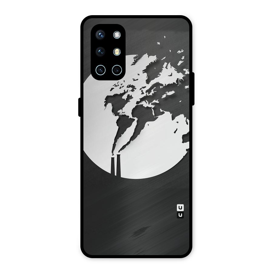 Disorted Design Black Metal Back Case for OnePlus 9R