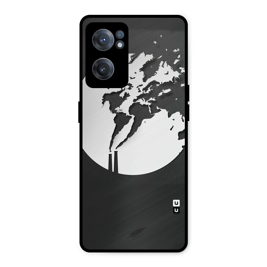 Disorted Design Black Metal Back Case for OnePlus Nord CE 2 5G