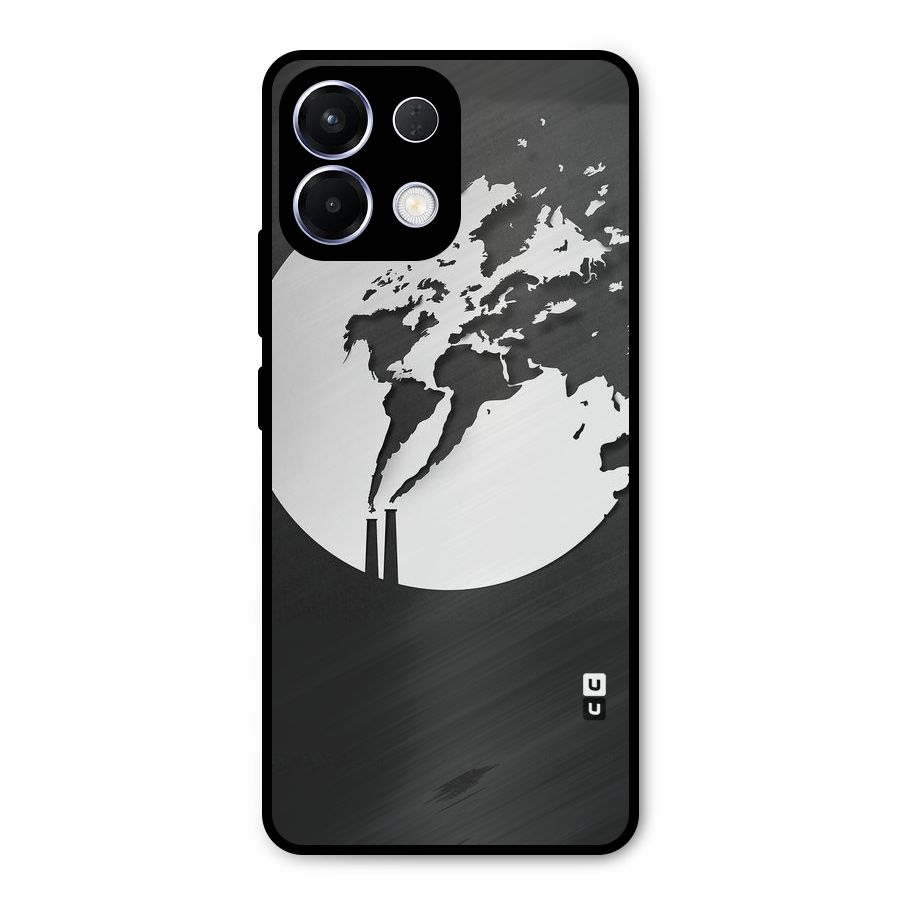 Disorted Design Black Metal Back Case for Oppo K13