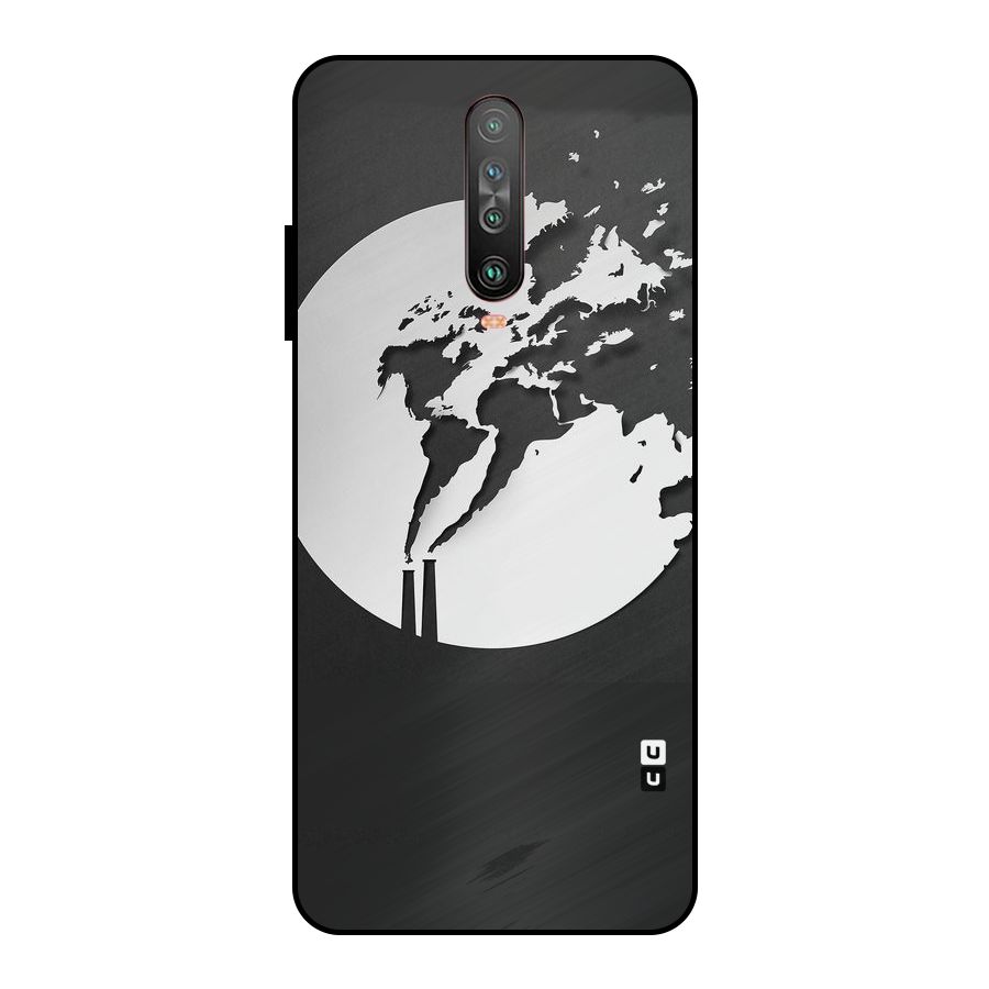 Disorted Design Black Metal Back Case for Poco X2