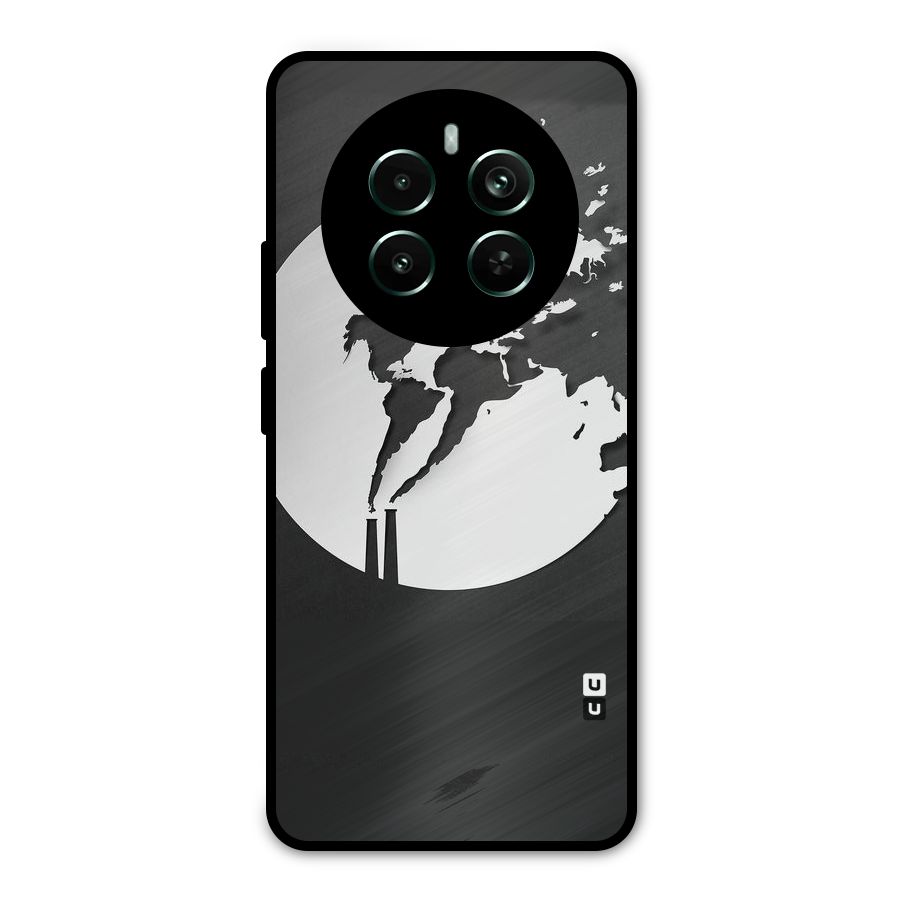 Disorted Design Black Metal Back Case for Realme Narzo 70 Pro