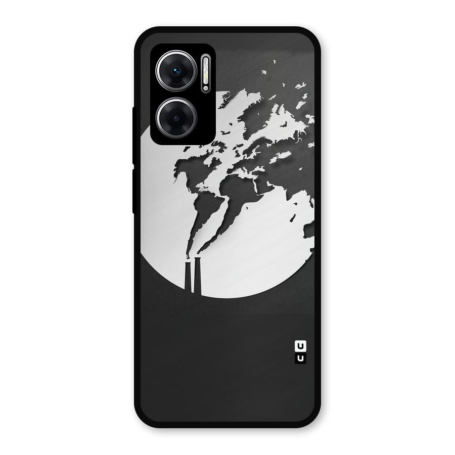 Disorted Design Black Metal Back Case for Redmi 11 Prime 5G