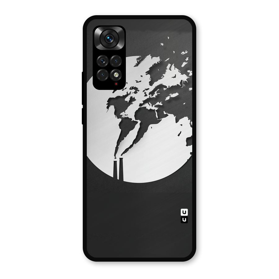 Disorted Design Black Metal Back Case for Redmi Note 11s