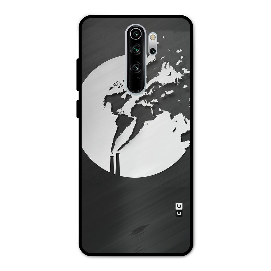 Disorted Design Black Metal Back Case for Redmi Note 8 Pro
