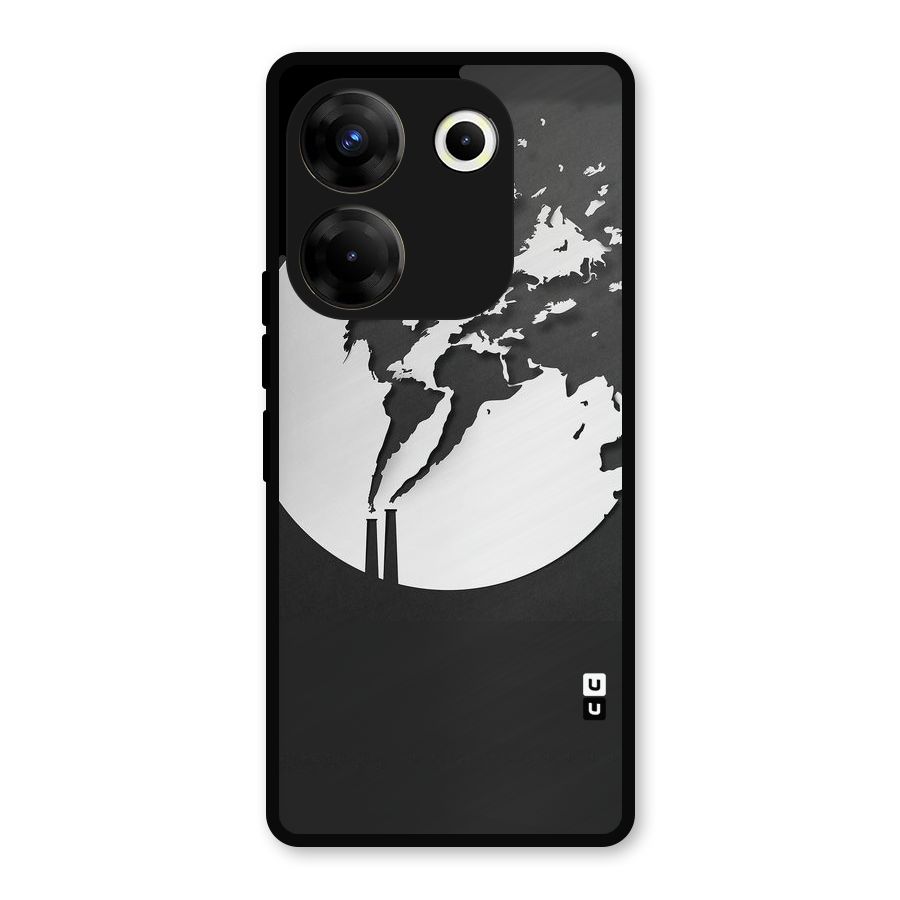Disorted Design Black Metal Back Case for Tecno Camon 20