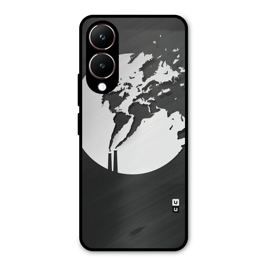Disorted Design Black Metal Back Case for Vivo Y28