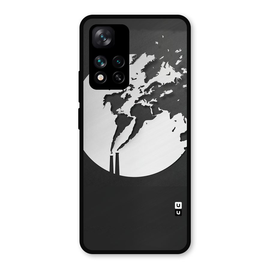 Disorted Design Black Metal Back Case for Xiaomi 11i 5G