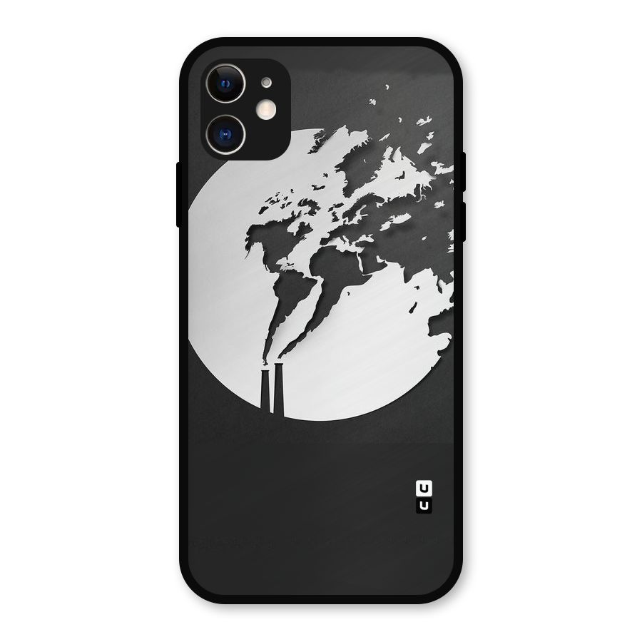 Disorted Design Black Metal Back Case for iPhone 11
