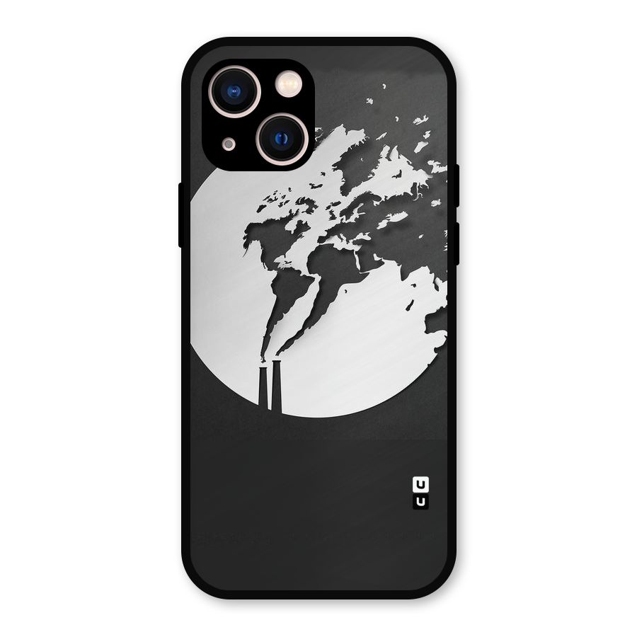Disorted Design Black Metal Back Case for iPhone 13