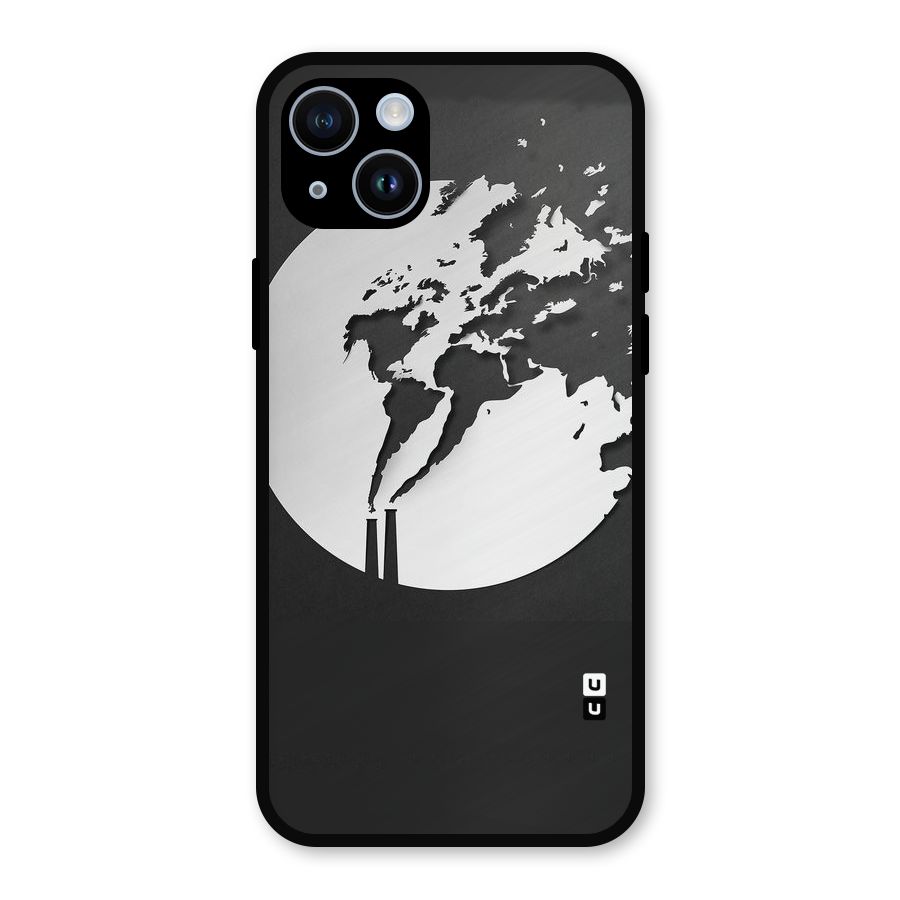 Disorted Design Black Metal Back Case for iPhone 14
