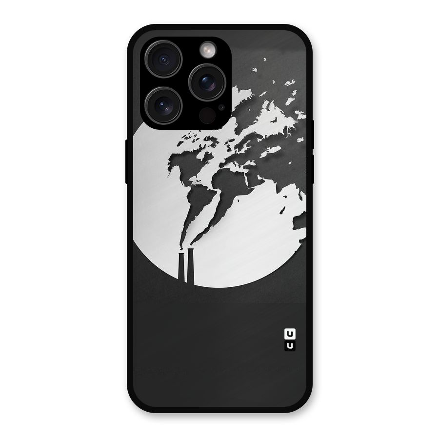 Disorted Design Black Metal Back Case for iPhone 15 Pro Max