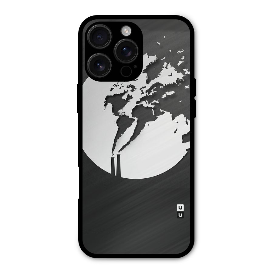 Disorted Design Black Metal Back Case for iPhone 16 Pro Max