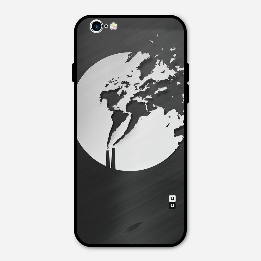 Disorted Design Black Metal Back Case for iPhone 6 6s