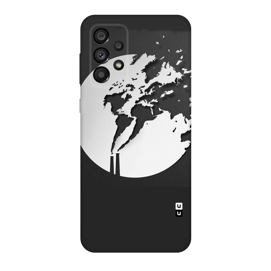 Disorted Design Black Original Polycarbonate Back Case for Galaxy A73 5G